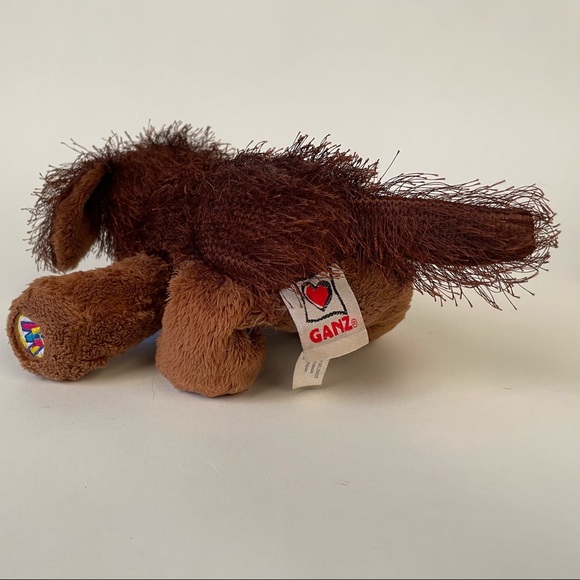 4 Ganz plush animals. Lion, dog, elephant and a pink googles (platypus) - Picture 3 of 16